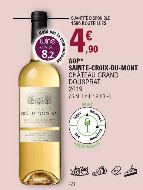 aop sainte-croix-du-mont château grand dousprat 2019