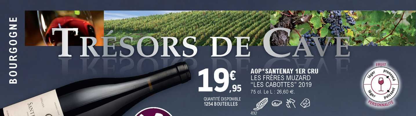 aop santenay 1er cru les frères muzard "les cabottes" 2019