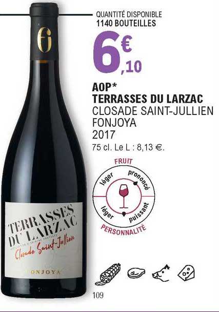 Aop Terrasses Du Larzac Closade Saint-jullien Fonjoya 2017