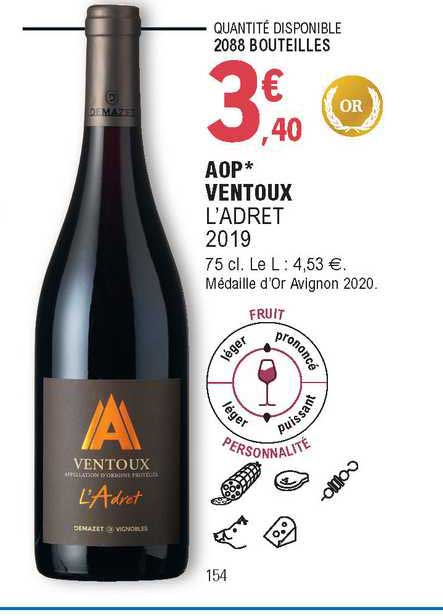 aop ventoux l'adret 2019