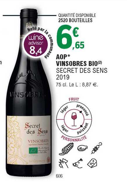 aop vinsobres bio secret des sens