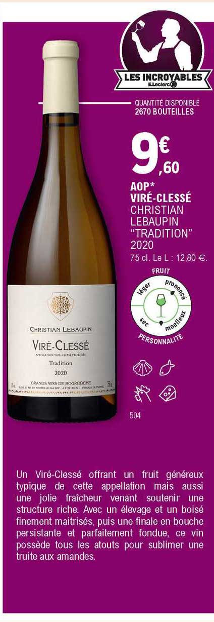aop viré-clessé christian lebaupin "tradition" 2020