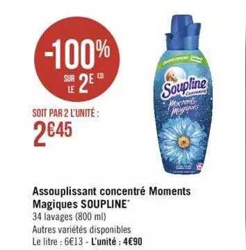 assouplissant concentré moments magiques soupline