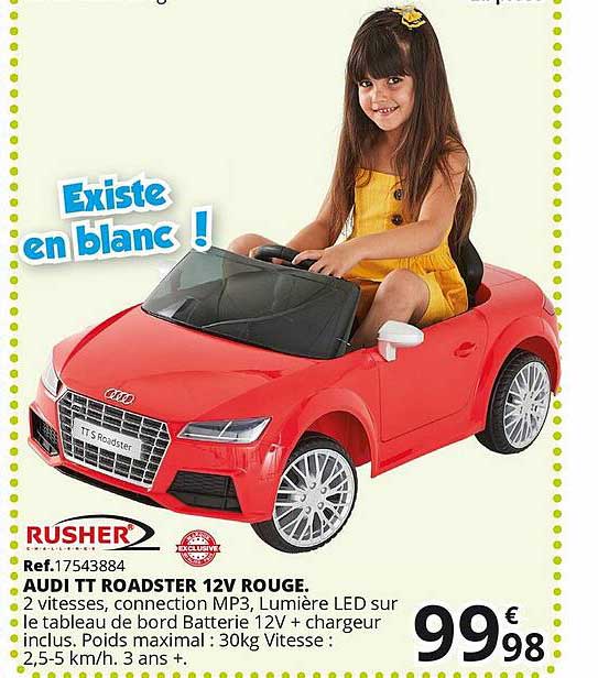 audi tt roadster 12v rouge