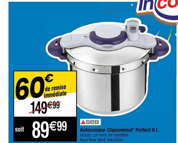 autocuiseur clipsominut' perfect 9 l seb