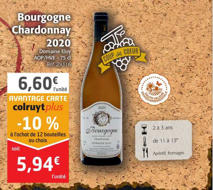 bourgogne chardonnay 2020 domaine eloy
