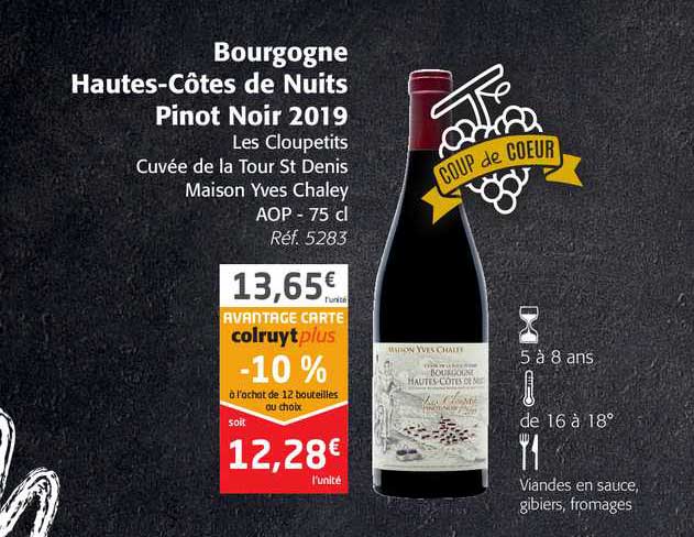 bourgogne hautes-côtes de nuits pinot noir 2019