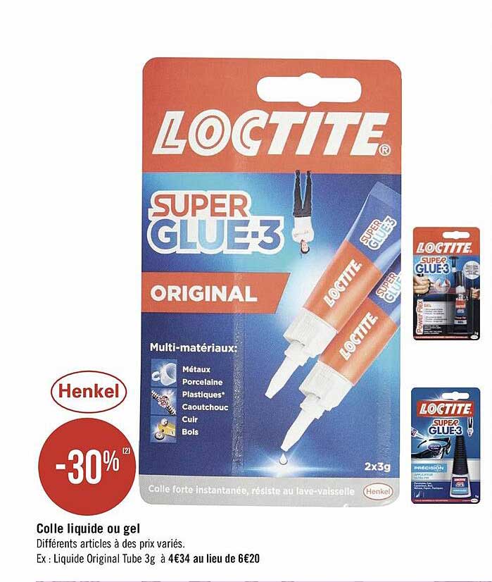 colle liquide ou gel henkel