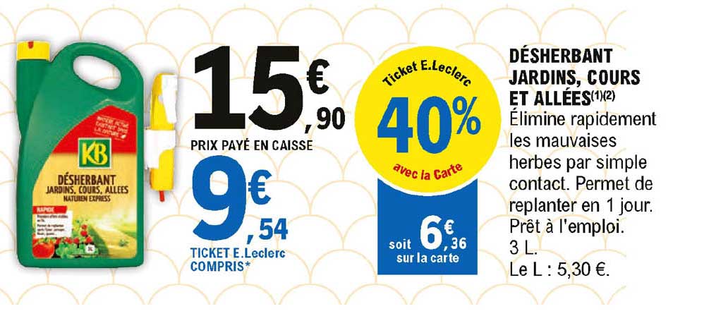 désherbant jardins cours et allées