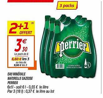 Eau Minérale Naturelle Gazeuse Perrier