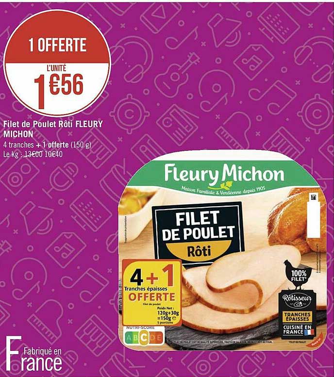 filet de poulet rôti fleury michon