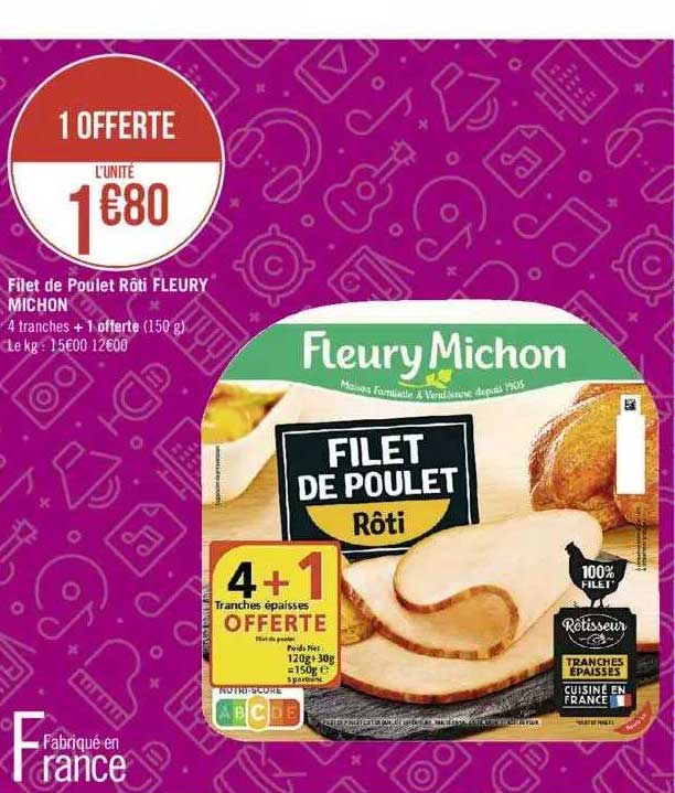 filet de poulet rôti fleury michon