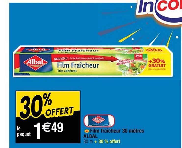 film fraîcheur 30 mètres albal
