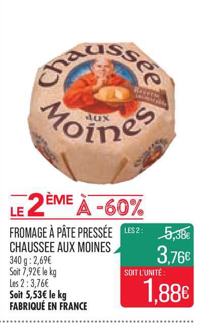 fromage à pâte pressée chaussée aux moines