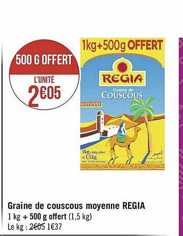 Graine De Couscous Moyenne Regia