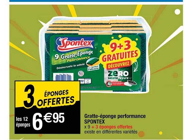 gratte-éponge performance spontex
