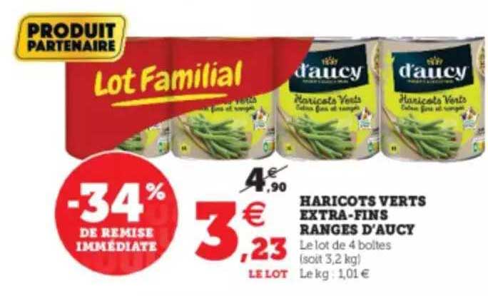 haricots verts extra-fins ranges d'aucy