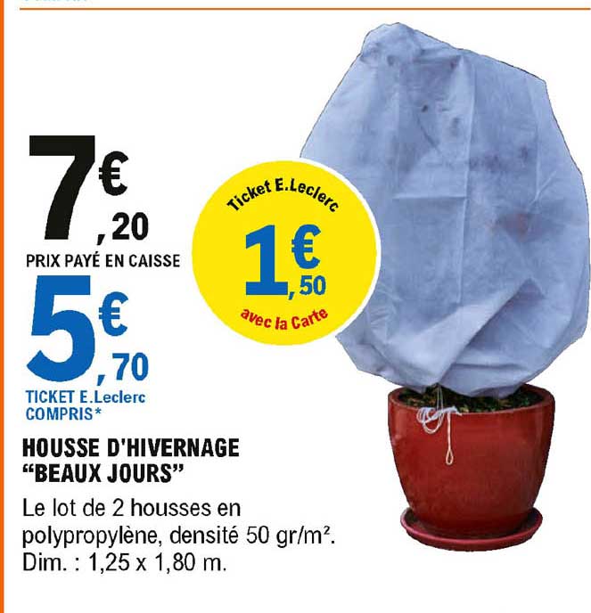 housse d'hivernage beaux jours