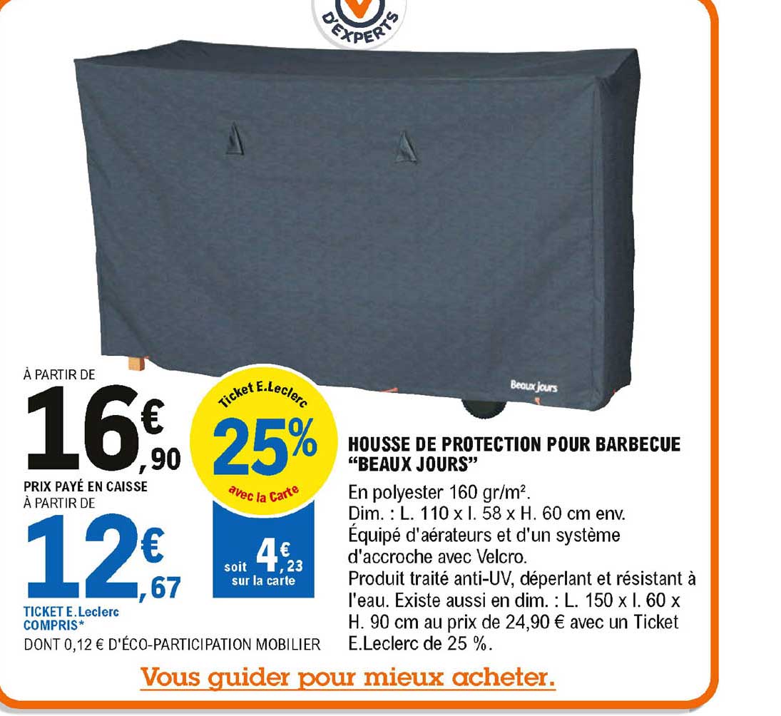 housse de protection pour barbecue beaux jours