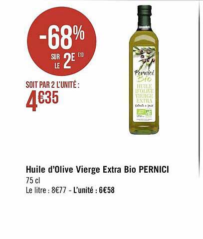 Huile D'olive Vierge Extra Bio Pernici