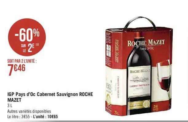 igp pays d'oc cabernet sauvignon roche mazet