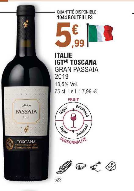 italie igt toscana gran passaia 2019
