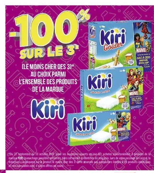 l'ensemble des produits de la marque kiri