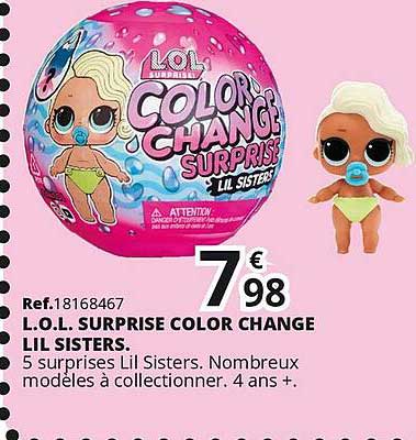 l.o.l. surprise color change lil sisters