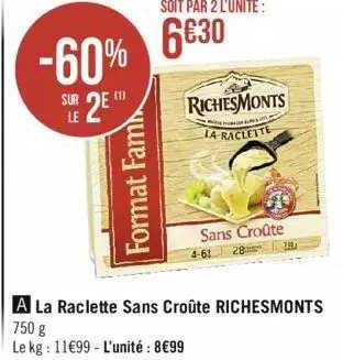 La Raclette Sans Croûte Richesmonts