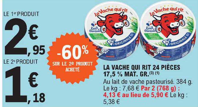 la vache qui rit 24 pièces 17,5% mat. gr.
