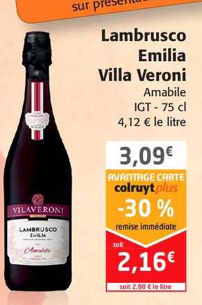 lambrusco emilia villa veroni amabile igt
