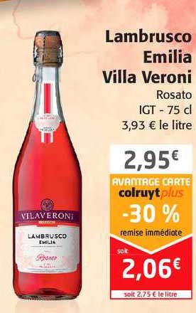 lambrusco emilia villa veroni rosato igt