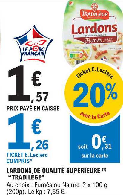 Lardons De Qualité Supérieure "tradilège"