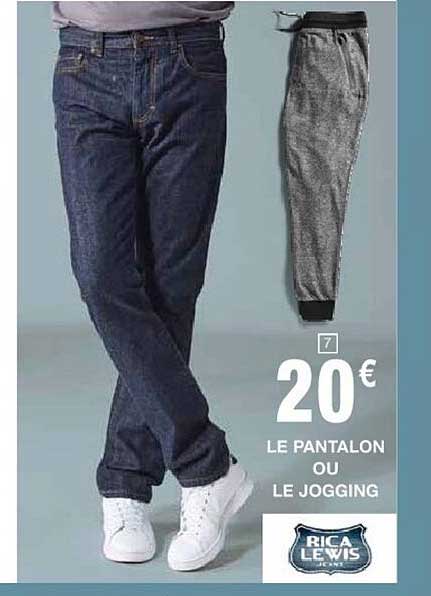 le pantalon ou le jogging rica lewis