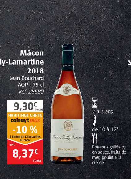 mâcon milly lamartine 2018 jean bouchard aop