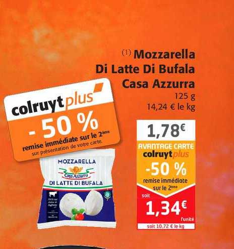 mozzarella di latte di bufala casa azzurra