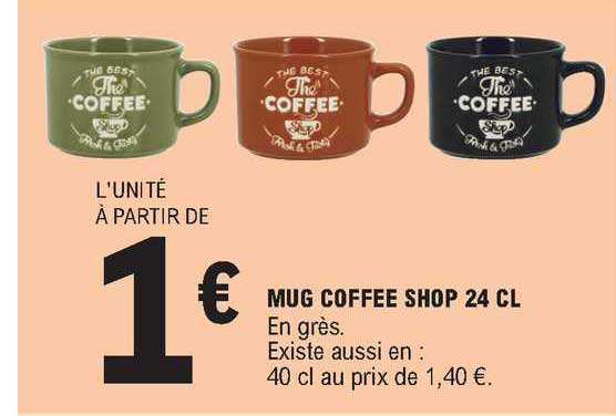 mug coffee shop 24 cl