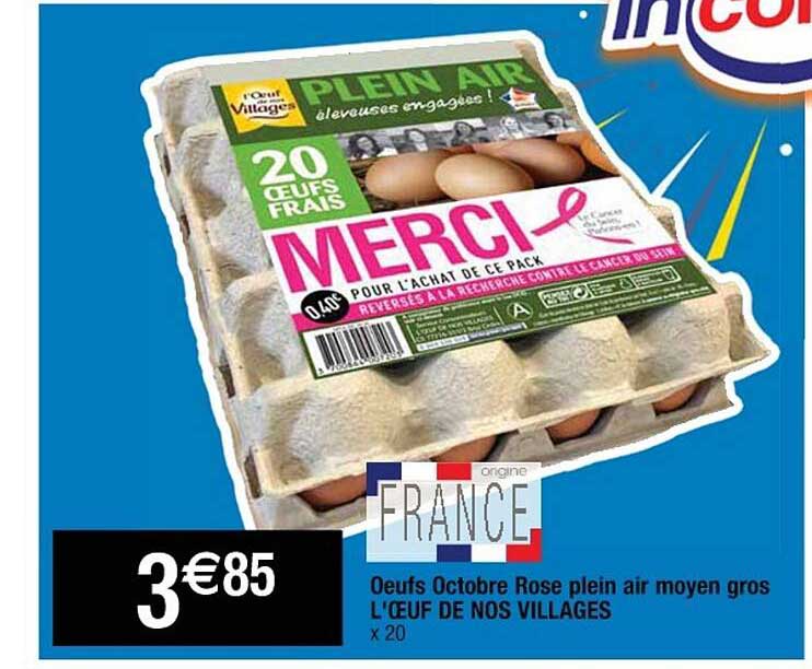 oeufs octobre rose plein air moyen gors l’œuf de nos villages