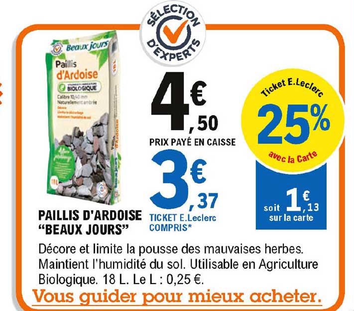 paillis d'ardoise "beaux jours"