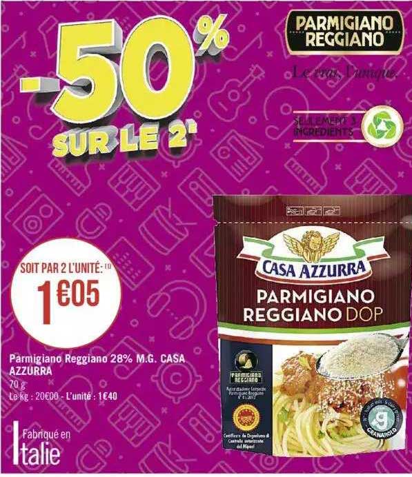 parmigiano reggiano 28% m.g. casa azzurra