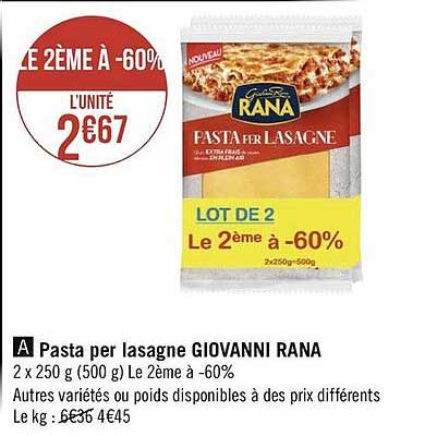 pasta per lasagne giovanni rana