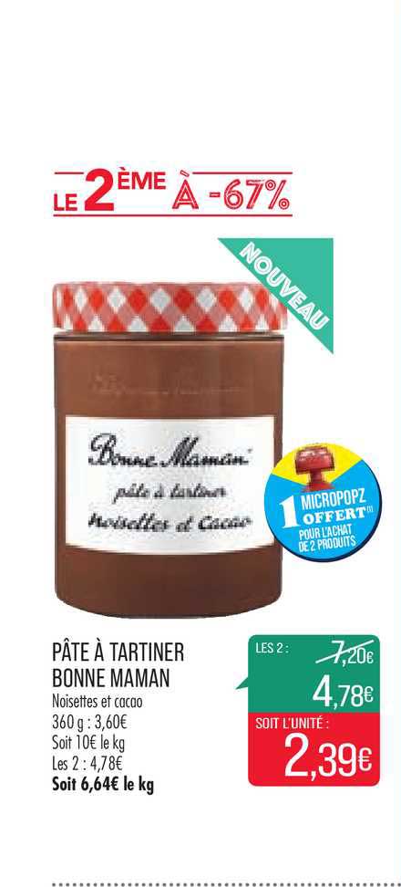 pâte à tartiner bonne maman