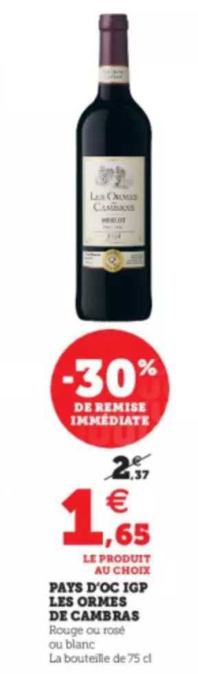 pays d'oc igp les ormes de cambras