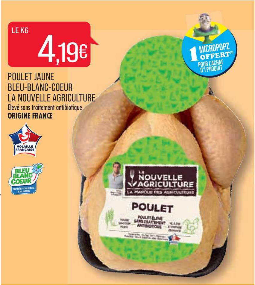poulet jaune bleu-blanc-coeur la nouvelle agriculture