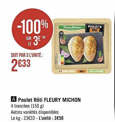 poulet rôti fleury michon