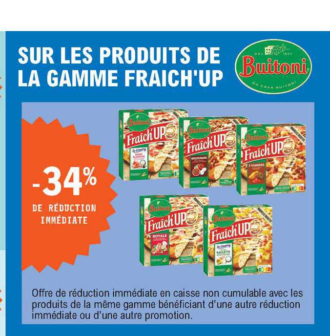produits de la gamme fraich'up buitoni