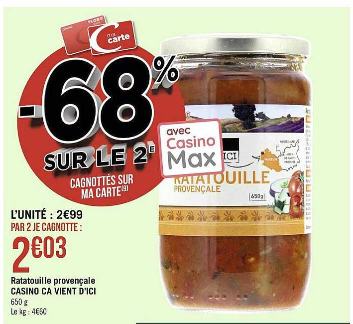 ratatouille provençale casino ça vient d'ici