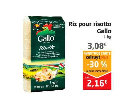 Riz Pour Risotto Gallo