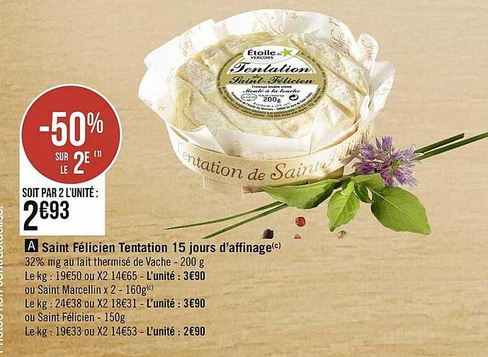 saint félicien tentation 15 jours d'affinage