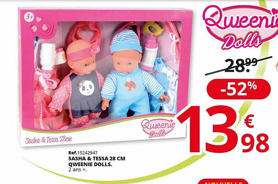 sasha & tessa 28 cm qweenie dolls